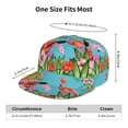 thumbnail image 6 of Uemuo Tropical Jungle Flamingo Pattern Women's Baseball Cap,Straight Brim Hat,Golf Dad Hat,Travel Hat,Sun Protection Cap,Everyday Accessory, 6 of 9