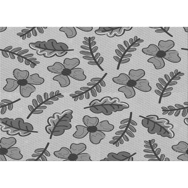 Ahgly Company Indoor Rectangle Patterned Smokey Gray Area Rugs, 6' x 9'