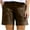 Brown B, variant on Ashirexll Shorts for Women, Womens Shorts Casual, Summer Solid Color Fashion Pocket Casual Shorts