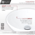 thumbnail image 5 of Stylish Vessel 16" White Porcelain Round Bathroom Sink P-224, 5 of 10