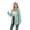 thumbnail image 6 of JANDEL Women Spring Thin Jacket, Fashion Waterproof Jacket, Insulated Coat Windbreaker Outdoor (Light Green), 6 of 10