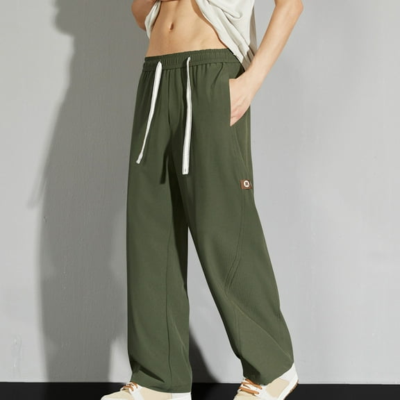 Mens Big and Tall Pants with Pockets Plus Size Relaxed Hiking Jogger Sweatpants Casual Solid Drawstring Elastic Waist Soft Straight Leg Trousers M-8X