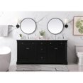 thumbnail image 6 of Elegant Kitchen and Bath 72 inch double bathroom vanity set in black, 6 of 8