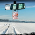 thumbnail image 1 of Cute Pig Swing Charm Auto Hanging Ornament Adorable Interior Accessories For Car Rear View Decoration, 1 of 4
