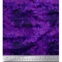 Soimoi Cotton Voile Fabric Leaves & Texture Print Fabric by Yard 42 Inch Wide