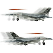 BTEPSGA Fighter Jet Military Airplane Toy Army Air Force Die Cast Aircraft Model Plane for Kids Gift Toy Collection with Lights and Sounds Bump and Go Action