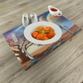 thumbnail image 2 of Ambesonne Space Place Mats Set of 4, Galaxy Alien Astronauts Art, Standard Size, Lavender Teal Orange, 2 of 5