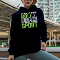 thumbnail image 2 of It's Okay If You Think Golf Is Boring, Witty Quote, Golf Player, Golfing or Golfer Themed Merch Gift, Navy Blue Hooded Sweatshirt or Hoodie, 2XL, 2 of 5