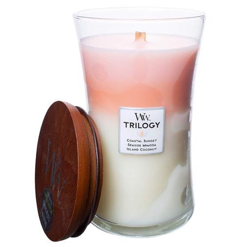 WoodWick Trilogy Large Hourglass Candle, Island Getaway