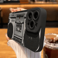 thumbnail image 2 of Funda de teléfono con patrón de radio para iPhone 11 12 13 14 15 16 Pro Max XS XR 7 8 Plus SE 2022, funda de silicona suave mate a prueba de golpes, 2 of 5