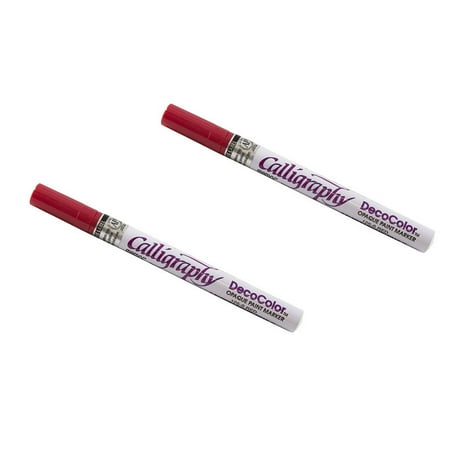 UPC: 0842497157023 | Marvy Uchida Calligraphy Opaque Paint Markers Red 2/Pack
