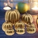 thumbnail image 4 of Exhibición de s decoraciones de caída de cabaza 8pcs para el Dorado Zulema calabazas falsas, 4 of 7