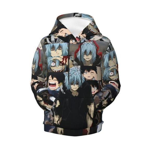 Shigaraki Tomura Teen Boys Girls Hoodies 3D Printed Hooded Sweatshirts for Kids Long Sleeve Casual Unisex Pullovers with Pockets