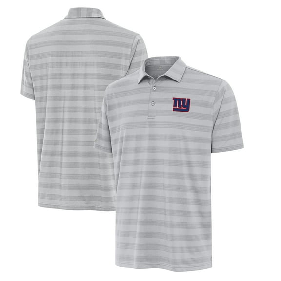 Men's Antigua Gray New York Giants Big & Tall Tunnel Polo