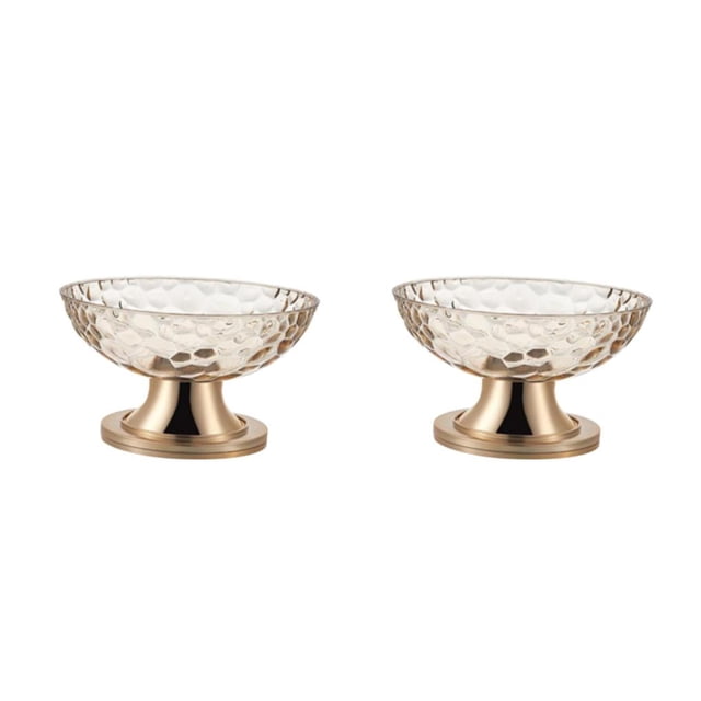 Bearachild Dessert Serving Bowl Tray Snacks Fruit Basket Bowl for Breads Snacks Home café giratorio 2piezas