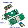 thumbnail image 3 of Adaptador mini PCI-E a USB con ranura para tarjeta SIM de 8 pines para módulo WWAN/LTE, 3 of 6