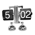 thumbnail image 2 of deevoka Auto Flip Clock Creative Automatic Page Turning Clock for Hotel Office Decor feet black, 2 of 9