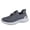 Dark Gray, variant on NOKIO Men's Running Sneakers Lightweight Tennis Athlet𝗂c Shoes Comfortable Knit Sport Shoes Breathable 𝖫a𝖼e Up Walking Shoes Soft Cushioning Trainers Shoes for Back to College, Summer and Autumn
