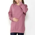 thumbnail image 2 of Diufon Women's Maternity Sweatshirt Casual Loose Long Sleeve Crewneck Pullover Tops Pregnant Breastfeeding Shirts, 2 of 7