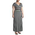 thumbnail image 2 of Ella Samani Plus Size Short Sleeve Maxi Wrap Dress, 2 of 6