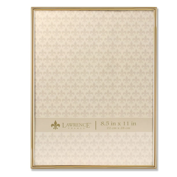 Marco de fotos Lawrence Frames Simply Gold Metal 8.5 x 11