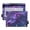 Psychedelic Purple Rose, variant on 2 Pack Expandable Flip Folders with Clear PVC Window Binder Pouches 3-Ring Binder Organizer Watercolor Pink and Purple Roses