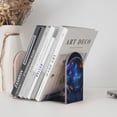 thumbnail image 4 of Pofeuu Astronaut Print Large Bookend Hold Heavy Books- Wood Bookends for Heavy Books Heavy Duty Book Ends Wood Bookends for Office Desk Non-Skid, 4 of 7