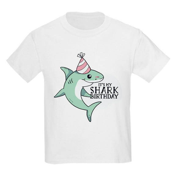 CafePress - Shark Birthday T Shirt - Light T-Shirt Kids XS-XL