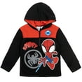 thumbnail image 3 of Marvel Spidey and His Amazing Friends Spider-Man Toddler Boys Fleece Half Zip Hoodie Toddler to Little Kid, 3 of 5