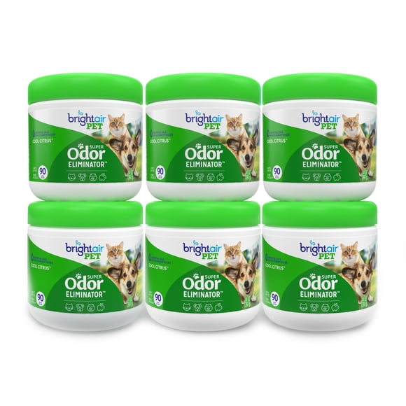 Eliminador de olores Bright Air aroma cítrico fresco 400 mL, paquete de 6