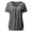 Dark Gray, variant on ZKCCNUK Plus Size Tops for Women Fashion Ruched Round Neck Blouse Tees for Solid Color Loose Short Sleeve Tops Summer Classic T-Shirt