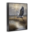 thumbnail image 2 of Stupell Industries Coastal Heron Flight over Wetlands Black Framed Giclee Art, 11 x 14, by Susan Arnot, 2 of 8