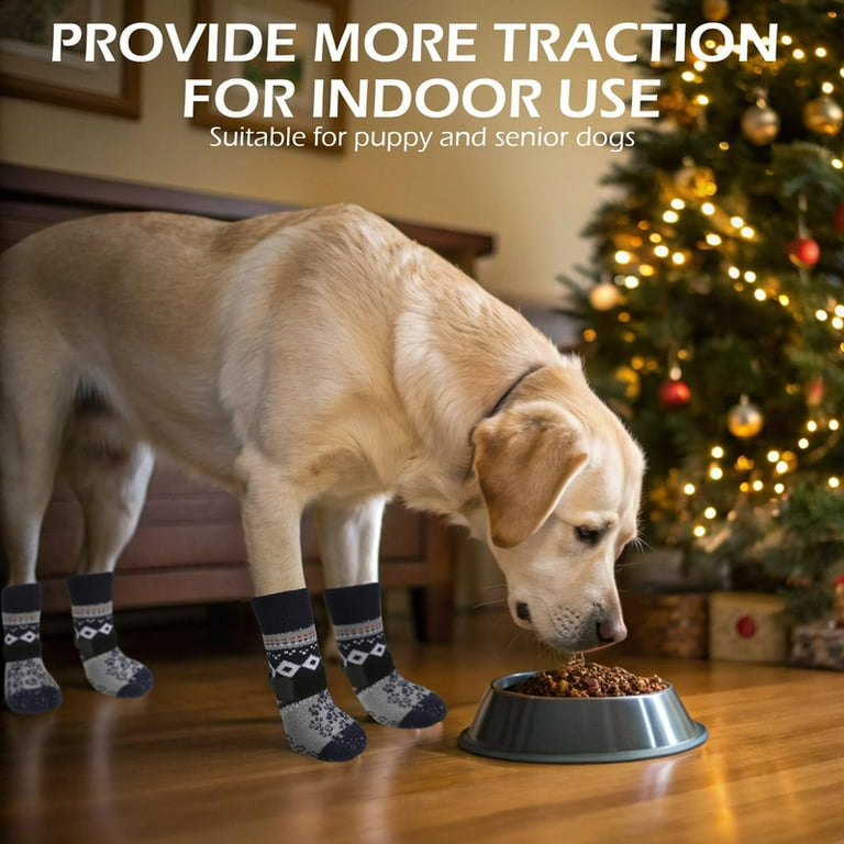 EXPAWLORER Anti Slip Dog Socks to Prevent Licking Paws, Soft Dog