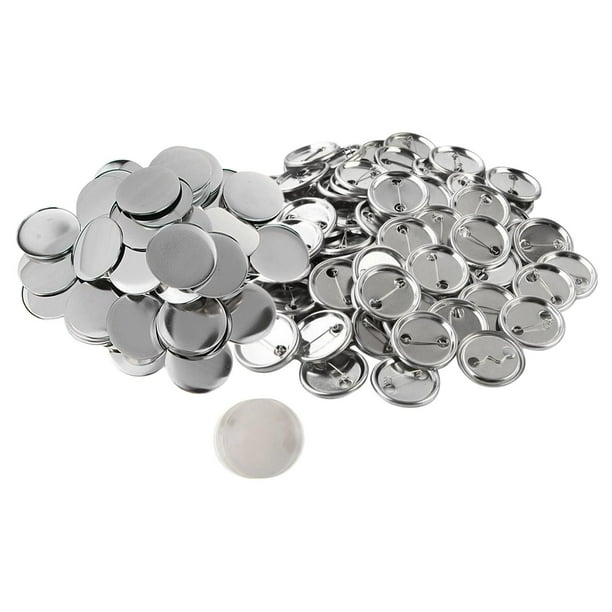 100 Uds. Suministros para hacer botones en blanco, piezas redondas de botones de insignia de 58mm para máquina para hacer botones, manualidades,