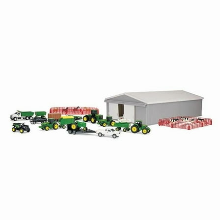 Wood Designs ERTL John Deere Farm Play Vehicle Set, 5  Yrs, 70 Count, Multicolor