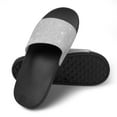 thumbnail image 4 of GZHJMY Stylish Slides for Women Men, Silver Background Abstract Soft Flexible Slip-on Sandals Slippers, 4 of 7