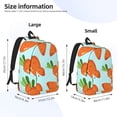 thumbnail image 4 of Daiia Cartoon Carrot Vintage Canvas Backpack for Men and Women ,Hiking Backpack,Travel Laptop Bag for School,Large Capacity Backpack, 4 of 8