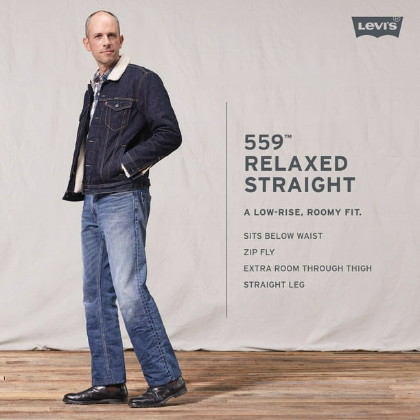 Levi's 559 Stretch Relaxed Straight Fit Cash Walmart.com