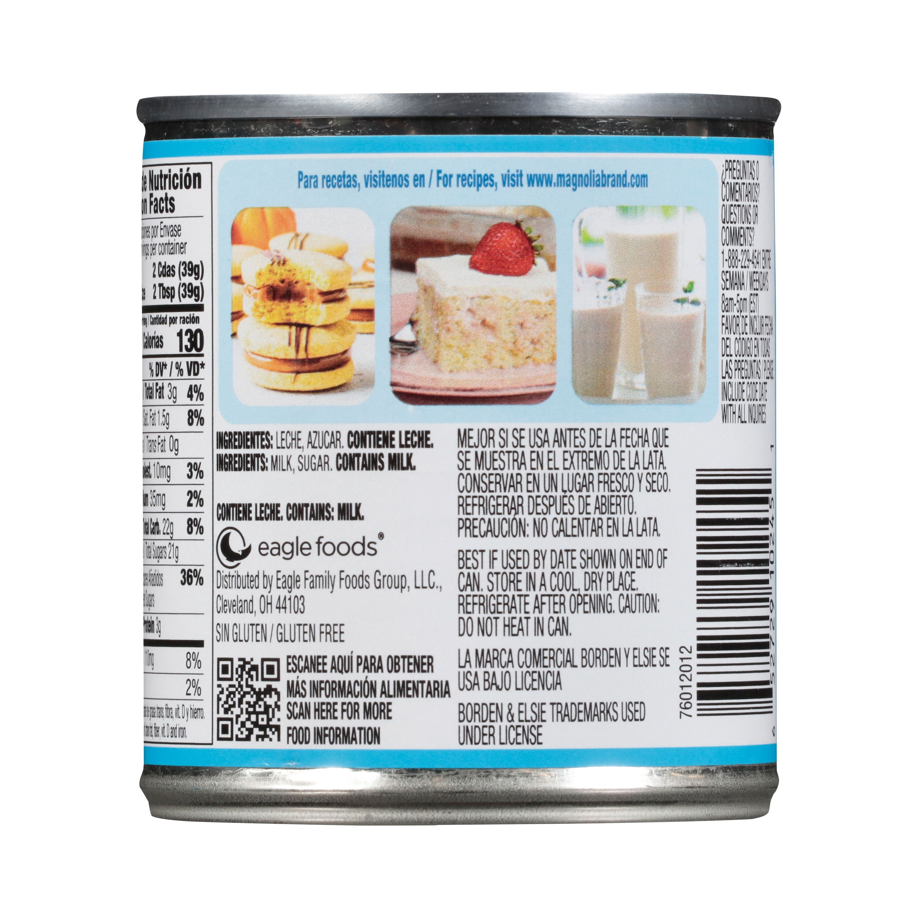 (3 pack) Magnolia Sweetened Condensed Milk, Gluten-Free, 14 oz Can