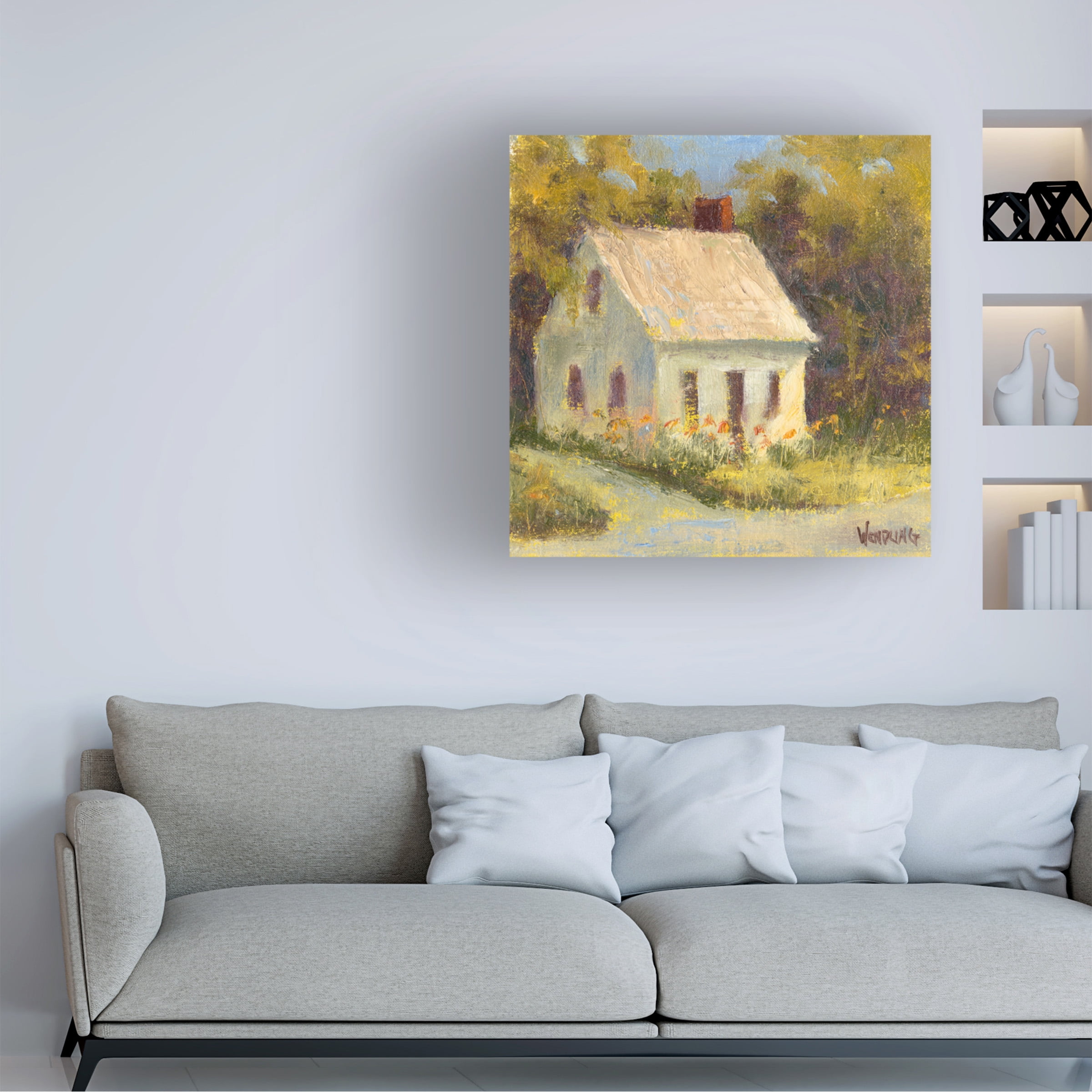 Marilyn Wendling 'Sweet Cottage I' Canvas Art