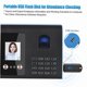 thumbnail image 2 of Máquina de asistencia inteligente Cara Reconocimiento de contraseña de huellas dactilares Mezcla Reloj de tiempo biométrico para empleados con función de transmisión de voz Soporte, 2 of 2