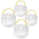 thumbnail image 4 of 4 unidades de soportes plegables para pinceles de pintura, organizadores portátiles de plástico reutilizables con asa para acuarela., 4 of 4