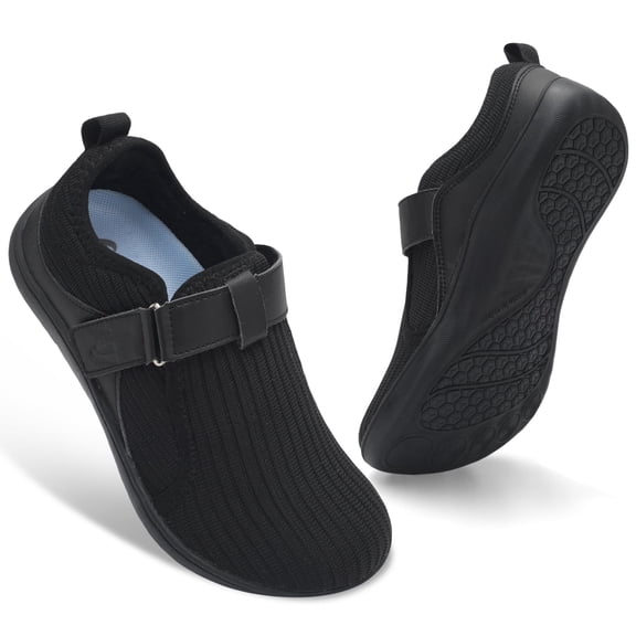 Barerun Women Shoes Non slip Walking Casual Shoes, Wide Width, Round Toe,Diabetic Friendly