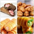 thumbnail image 5 of 12 Pcs Cannoli Moulds Horn Bread Baking Mould Cannoli Tubes Non-Stick Cream Roll Mold Pastry Roll Horn Tube Durable, 5 of 8