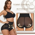 thumbnail image 3 of WSBArt 2 Pack Tummy Control Panties for Women Slimming Body Shaper Waist Trainer, High Waisted Shapewear Compression Underwear Stomach Girdle, Black+Nude, L, 3 of 8