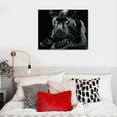 thumbnail image 5 of JEUXUS Black &amp; White Panther Canvas Wall Art Wildlife Animal Pictures Prints Wild Leopard wIth Yellow Eyes Paintings Modern Framed Artwork for Living Room Bedroom Bathroom Office Decorations, 5 of 5