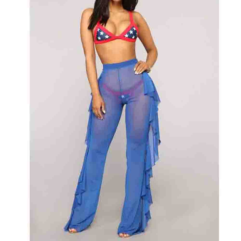 flared summer trousers