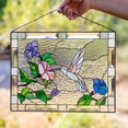 thumbnail image 6 of LAMIRO Hummingbird Stained Glass Window Hangings,Suncatcher Panel with Chain for Wall or Windows,Suncatchers for Windows Hanging, 6 of 7