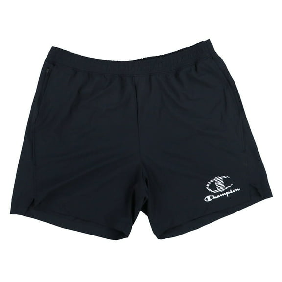 Champion Mens Performance Gym Athletic Shorts Standard Fit Logo Black Xl 2Xl New