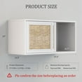 thumbnail image 3 of Wall Cabinet Storage-Rattan Floating Cabinet Slidding Doors,Wall Mounted Cabinet for Laundry Room,28INCH X 1PCS,White, 3 of 6